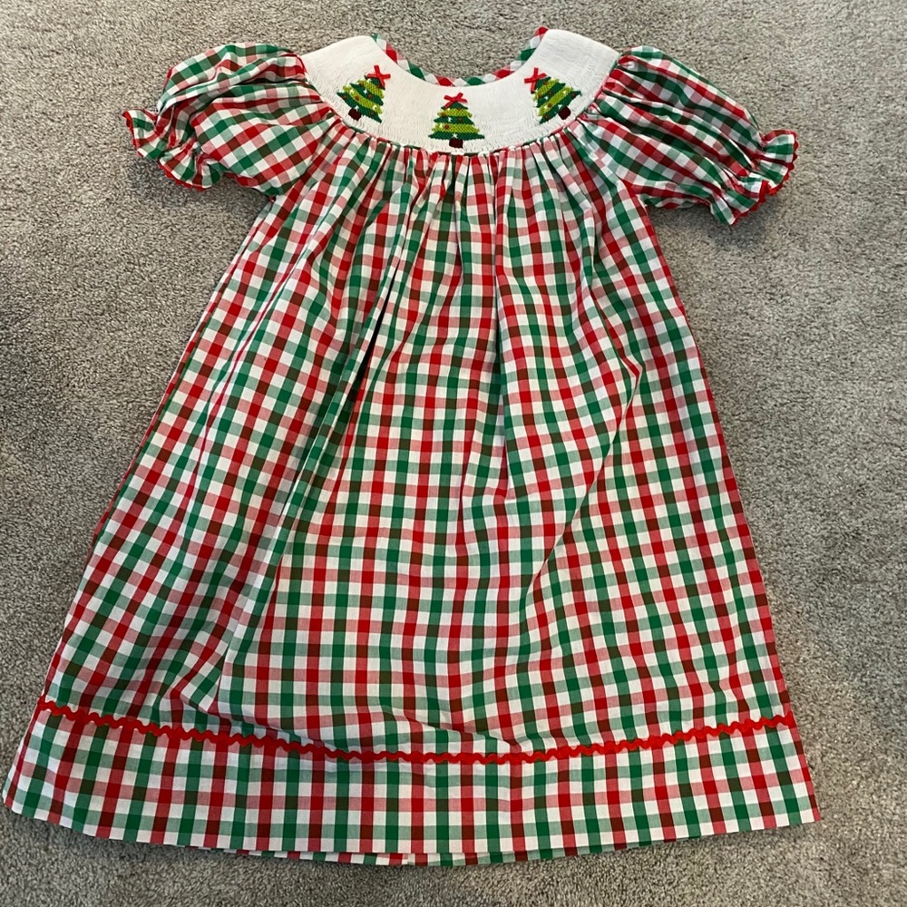 Smocked Christmas Dress - Adorable!